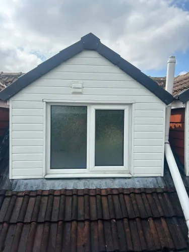 Dormer Window Cleaning Before and After Transformation (image 2 of 4)